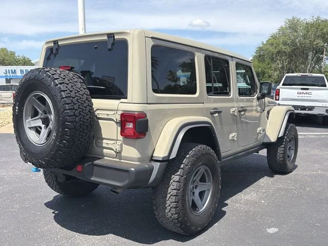 Used 2022 Beige Jeep Unlimited Rubicon 4x4 image 4