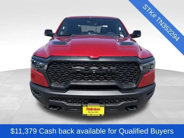 New 2026 Molten Red Pearl-Coat Exterior Paint RAM Rebel image 2