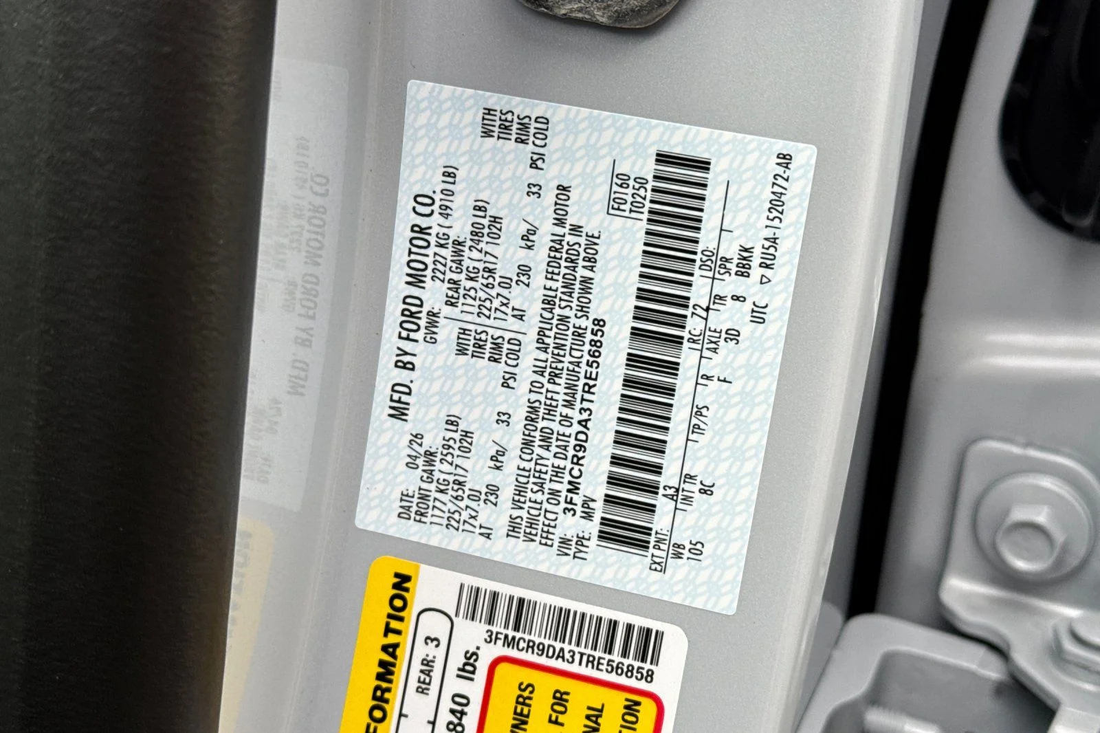New 2026 Space White Metallic Ford Badlands® image 35