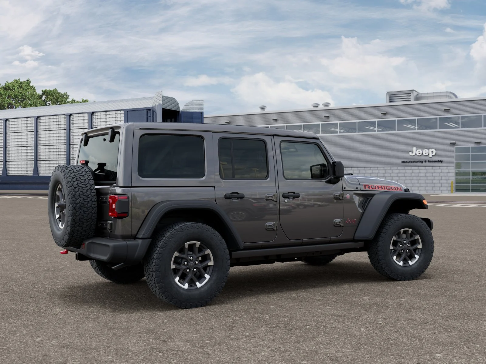 New 2026 Granite Crystal Metallic Clear-Coat Exterior Paint Jeep Rubicon image 11