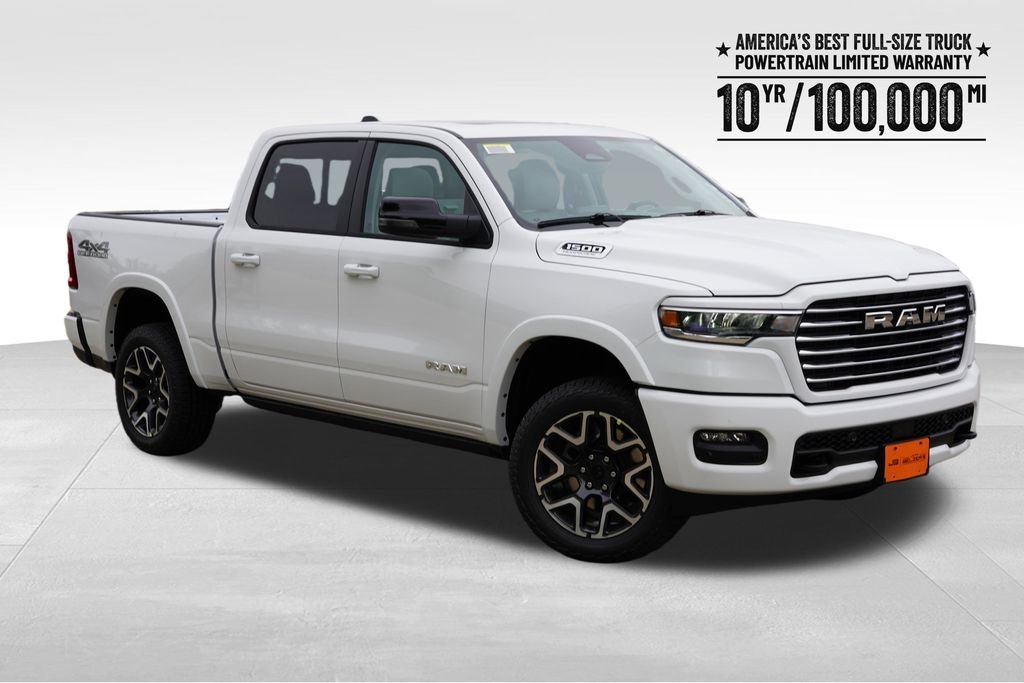 New 2026 Bright White Clear-Coat Exterior Paint RAM Laramie image 1