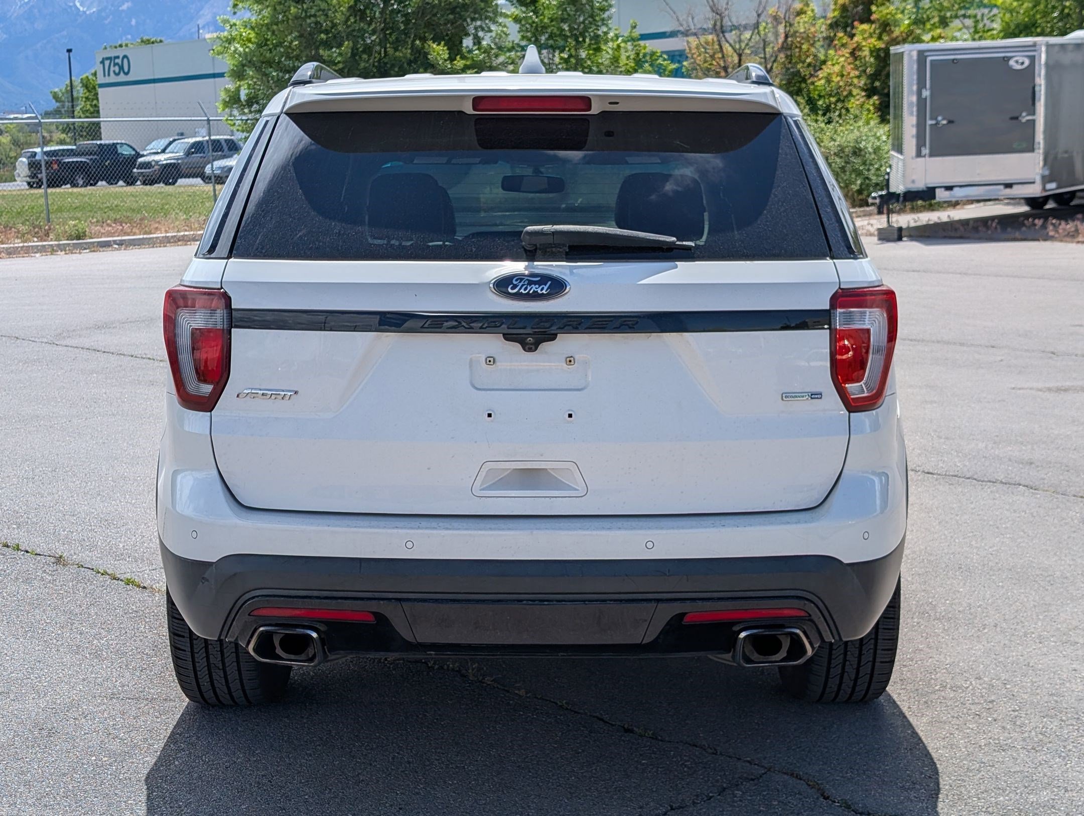 Used 2016 White Platinum Clearcoat Metallic Ford Sport image 4