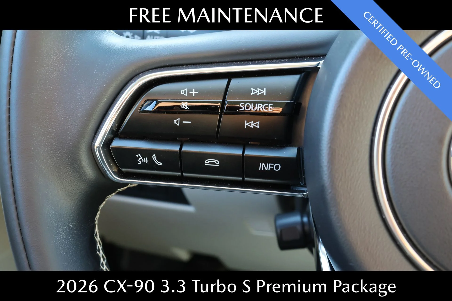 Certified Used 2026 Black Mazda 3.3 Turbo S Premium Plus image 9