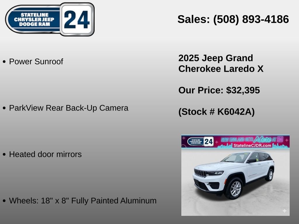 Used 2025 White Jeep Laredo X image 6