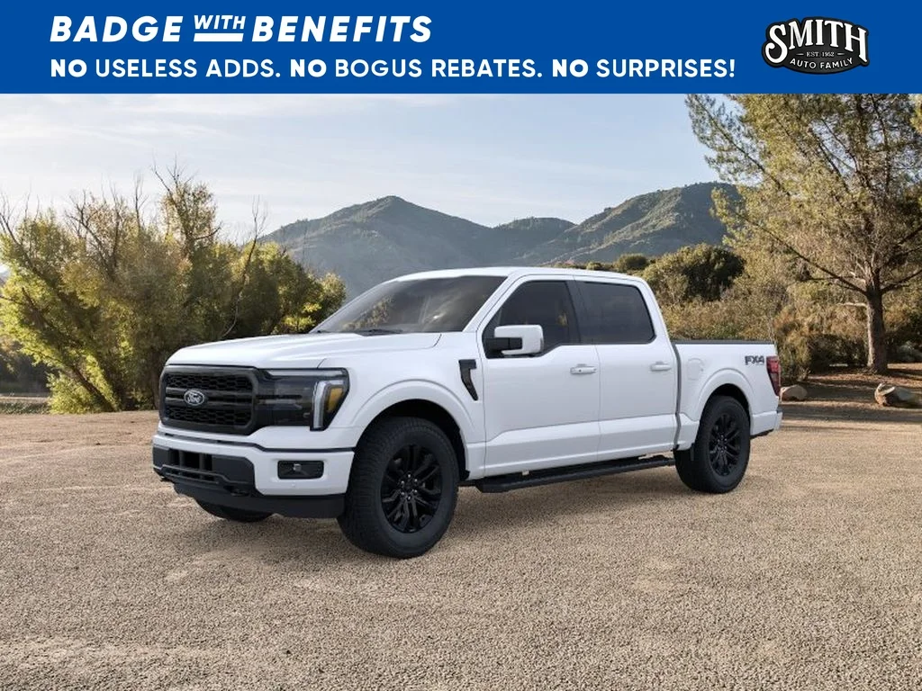 New 2026 Star White Metallic Tri-Coat Ford Lariat® image 1