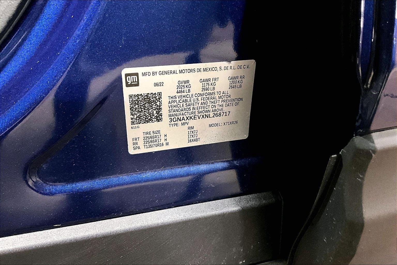 Used 2022 Blue Glow Metallic Chevrolet LT image 36