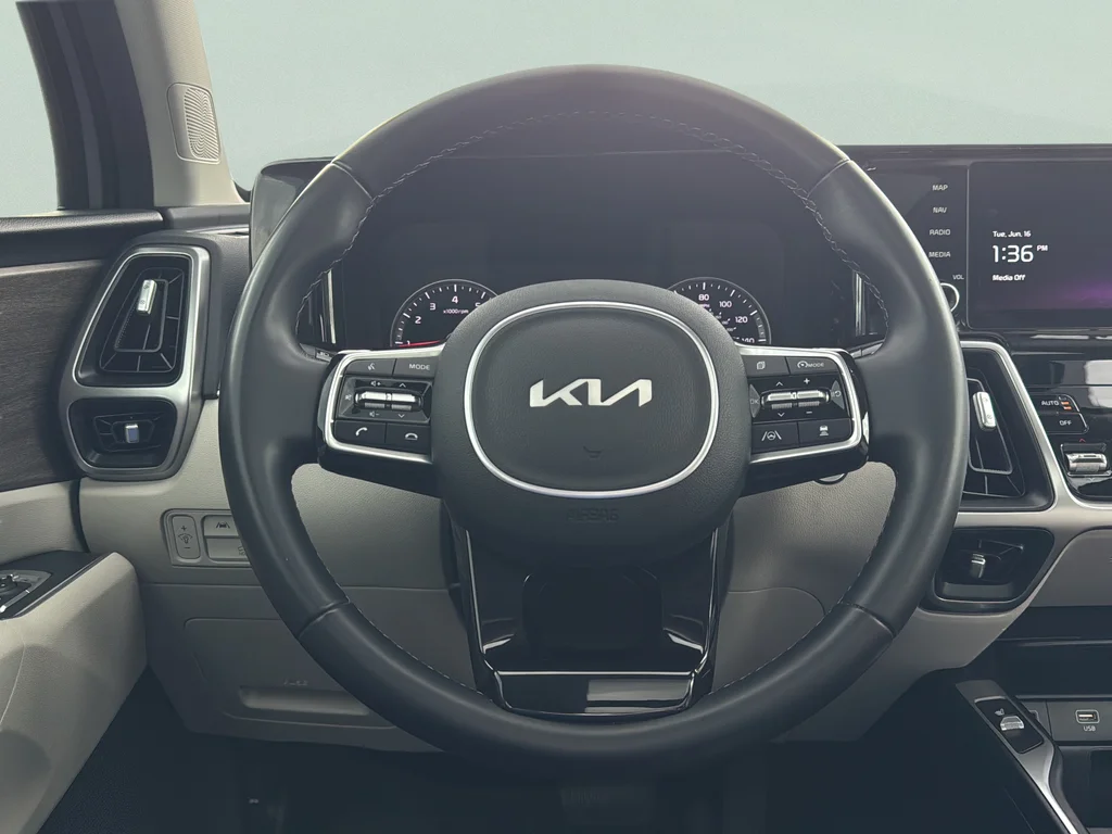 Used 2023 Wolf Gray Kia X-Line EX image 25