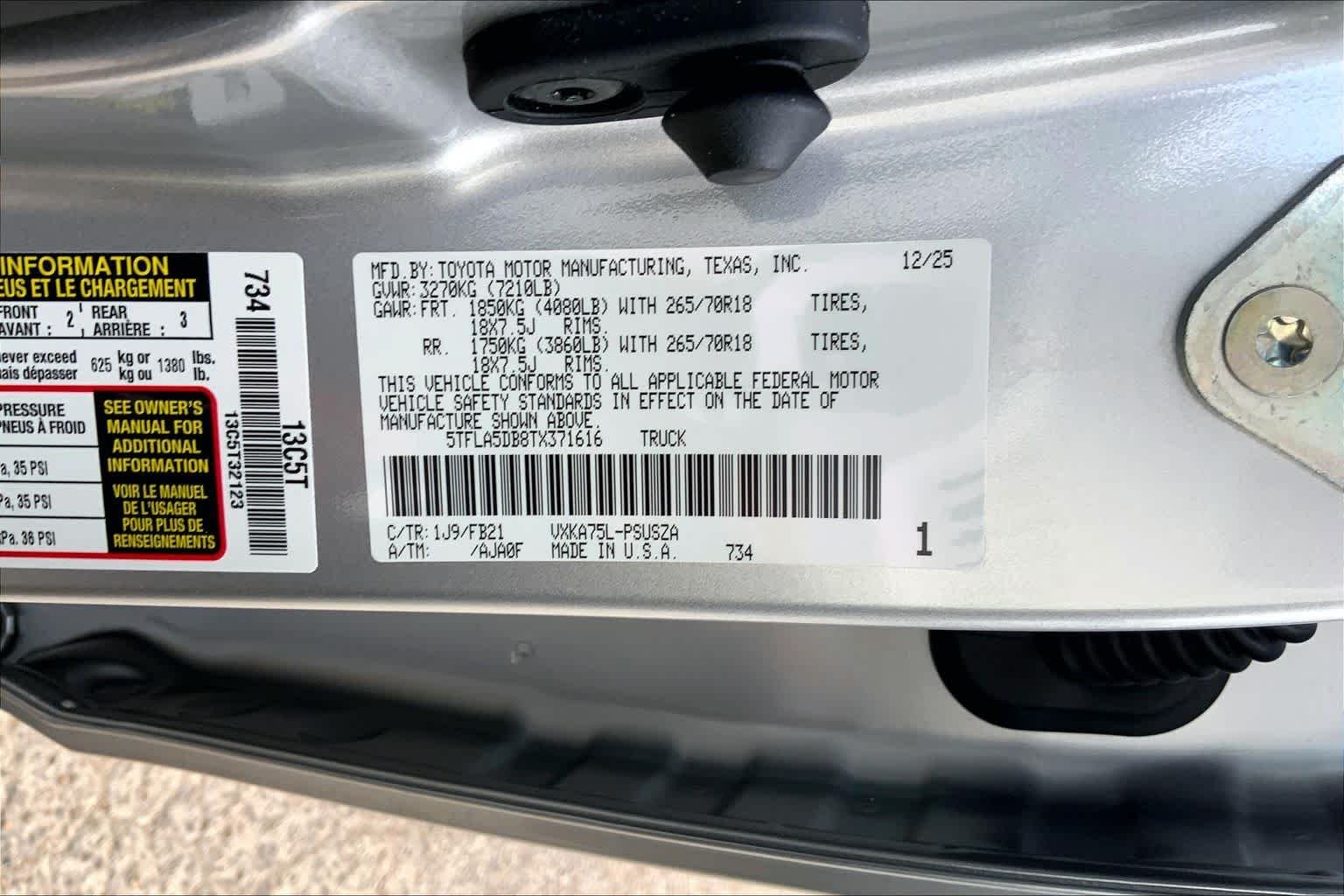 Used 2026 Celestial Silver Metallic Toyota SR5 image 34