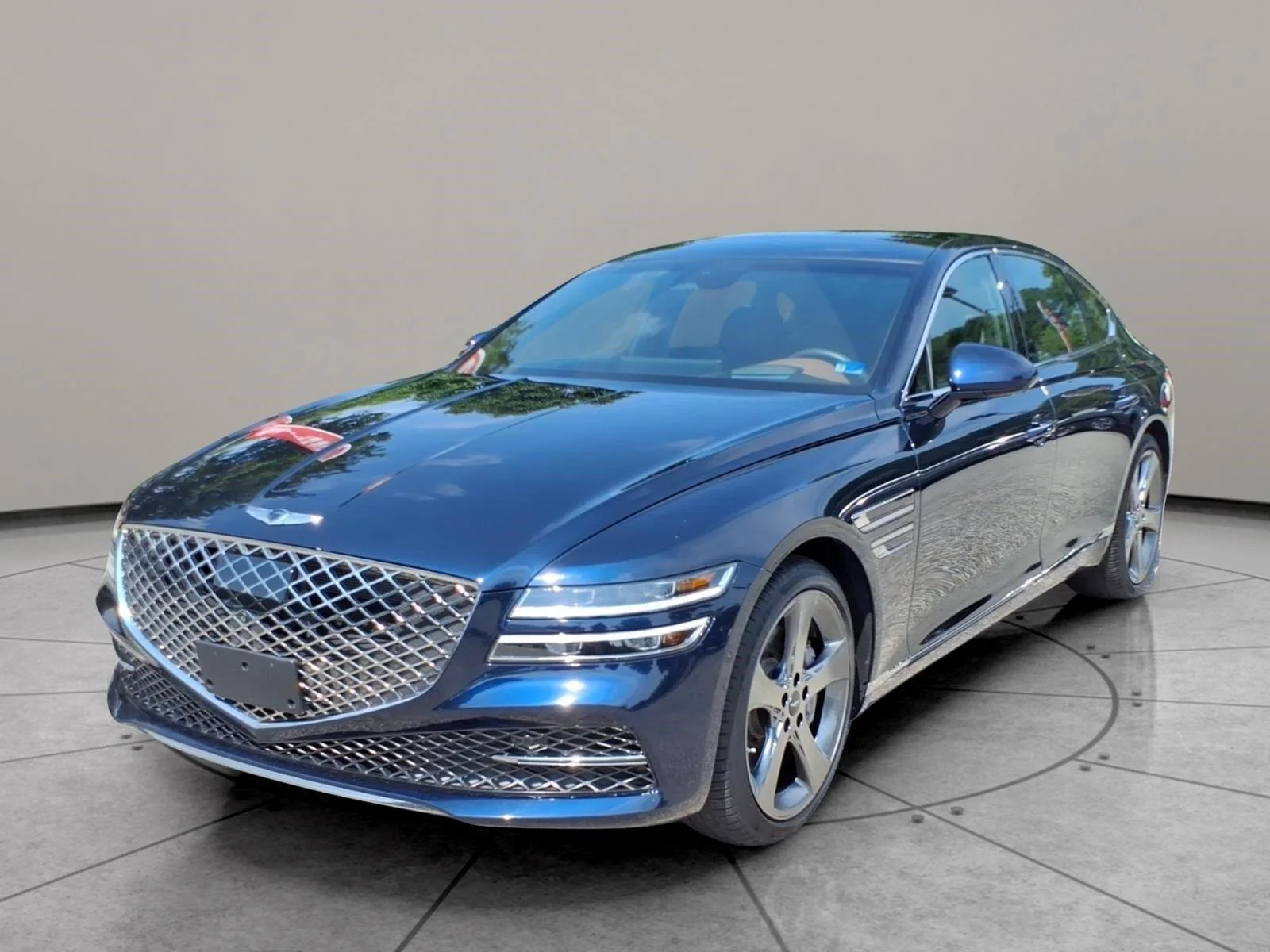 Used 2021 Adriatic Blue Genesis 3.5T Prestige AWD image 1