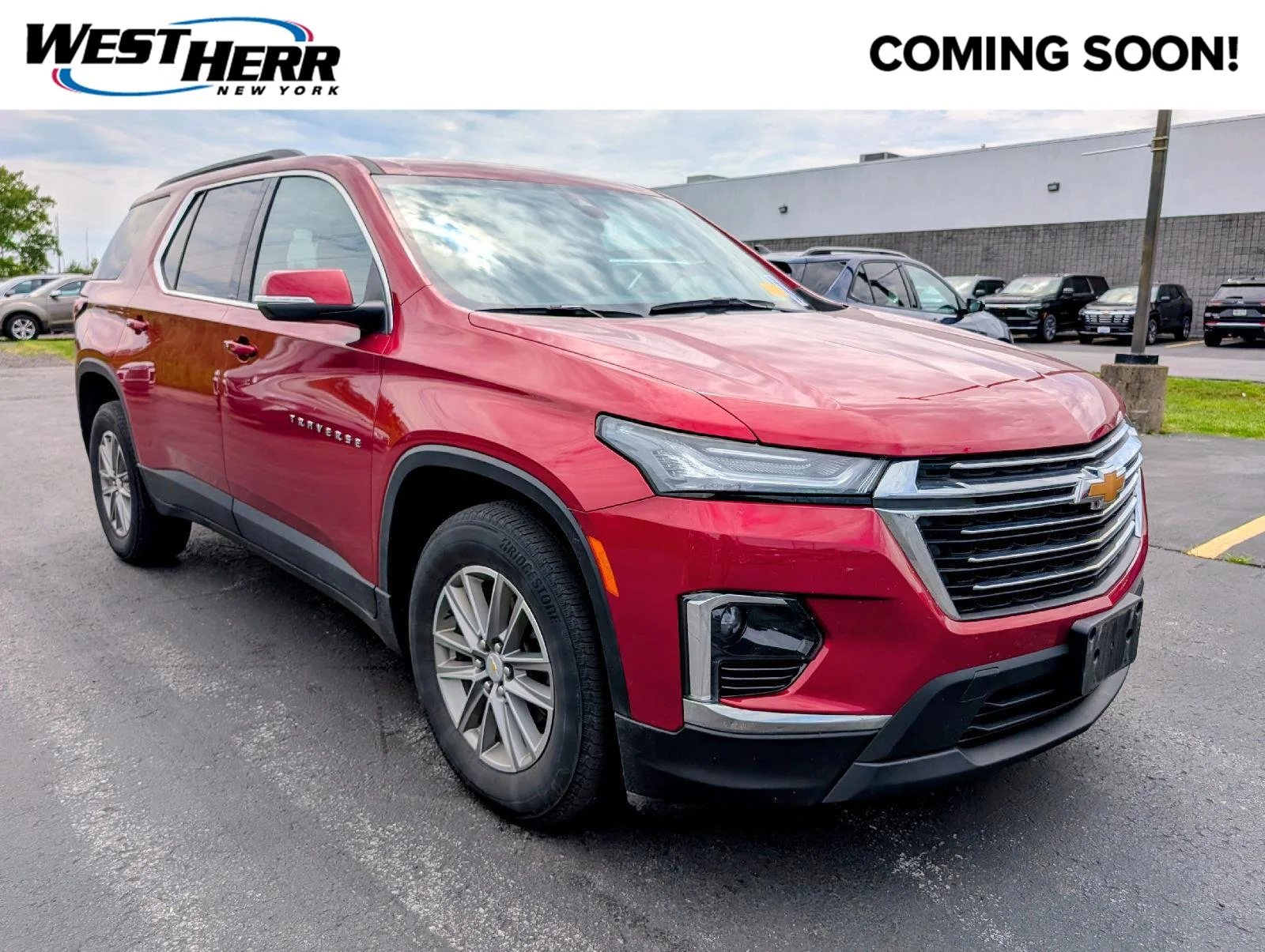 Used 2023 Radiant Red Tintcoat Chevrolet LT Cloth image 1