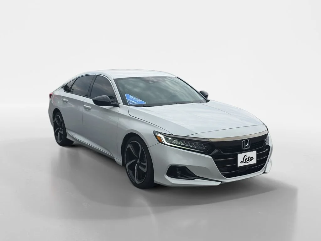 Certified Used 2022 Platinum White Pearl Honda 1.5T SPORT image 2