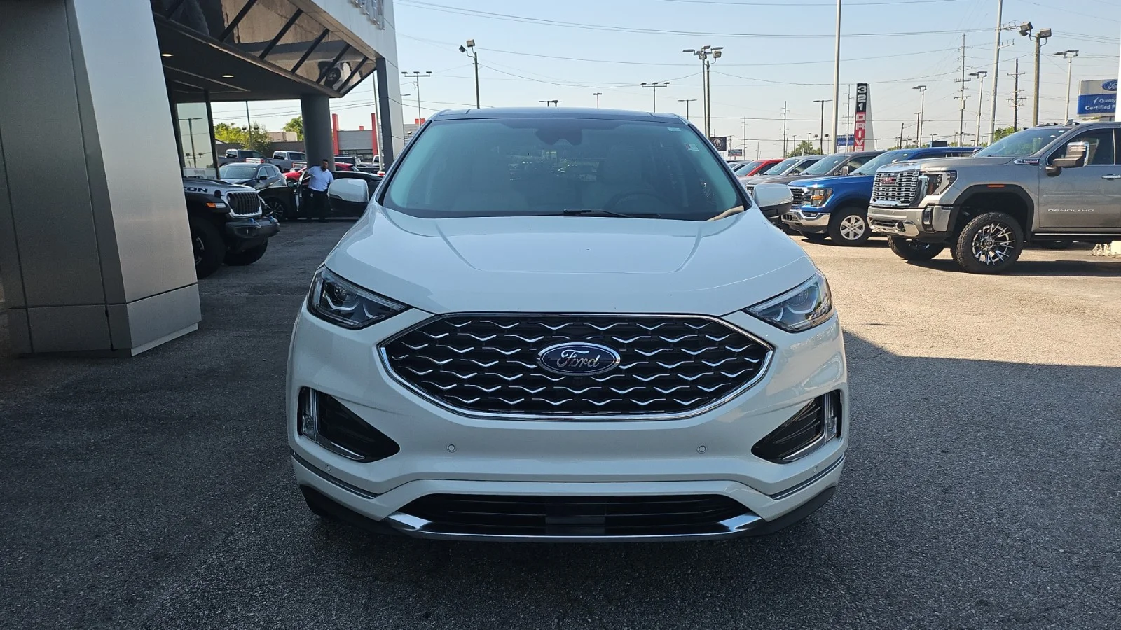 Used 2024 White Ford 2024 FORD EDGE TITANIUM 4DR SUV 112.2 WB AWD image 7