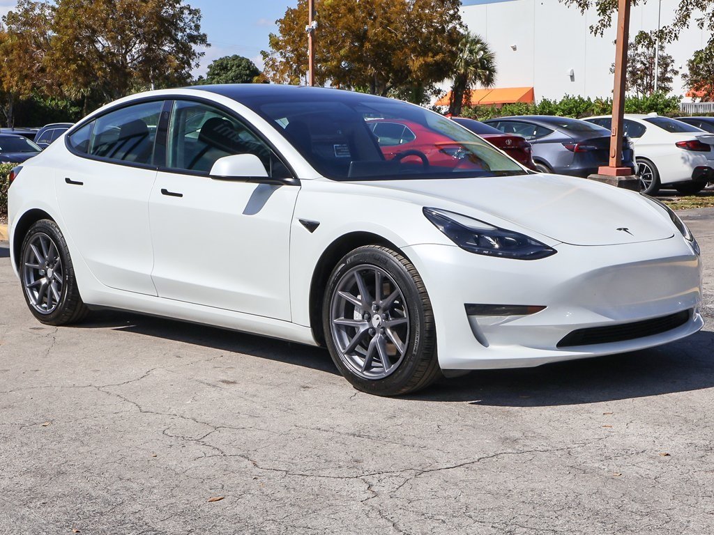 Used 2023 Tesla Model 3 Base with VIN 5YJ3E1EA0PF573255 for sale in Miami, FL