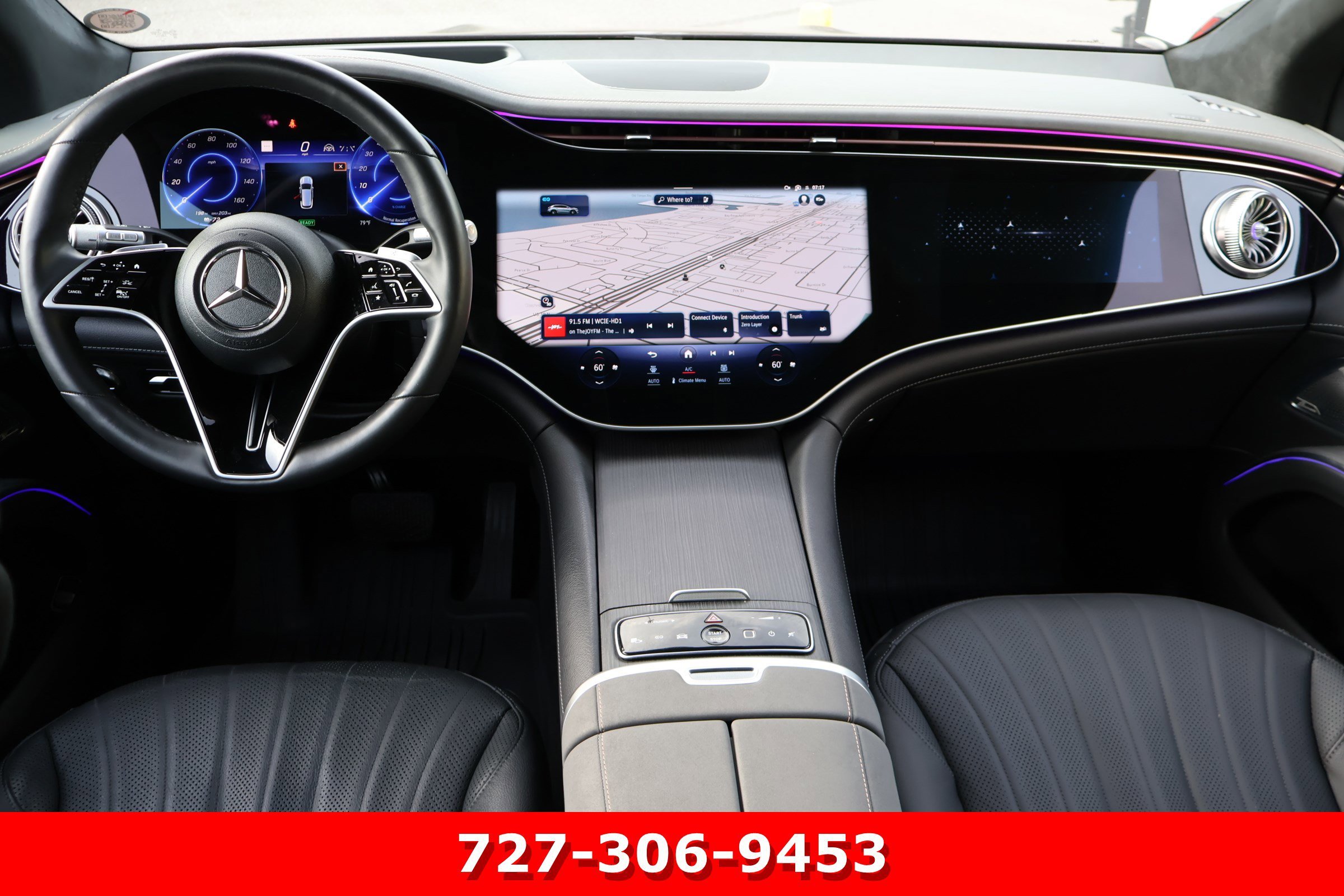 Certified Used 2023 Obsidian Black Metallic Mercedes-Benz EQS 580 image 19