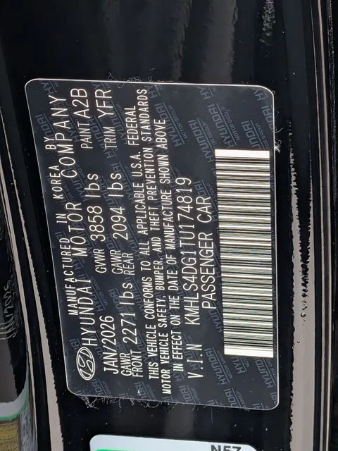 New 2026 Black Hyundai SEL Sport image 26
