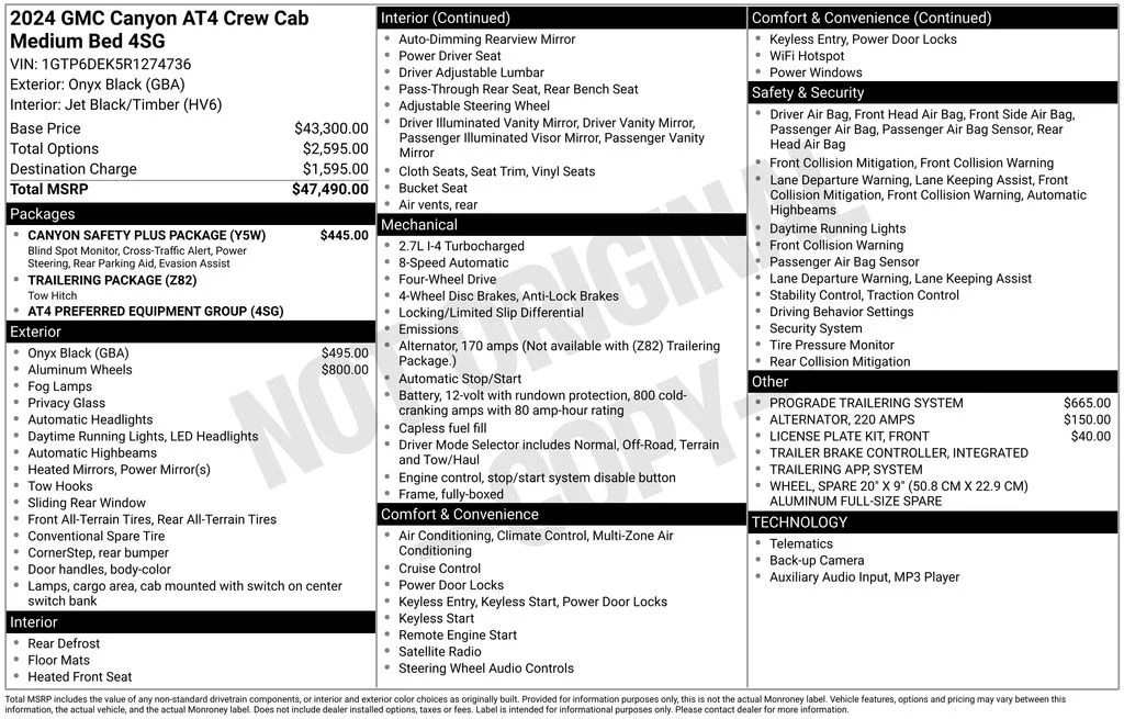 Used 2024 Black GMC AT4 image 40