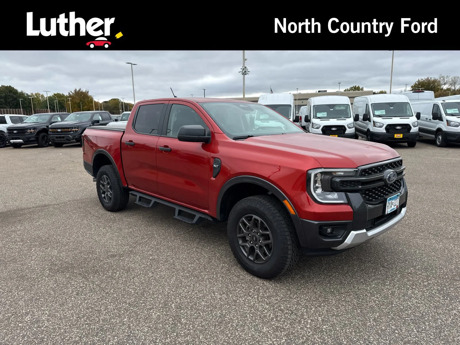 Used 2024 Hot Pepper Red Metallic Tinted Clearcoat Ford XLT image 1