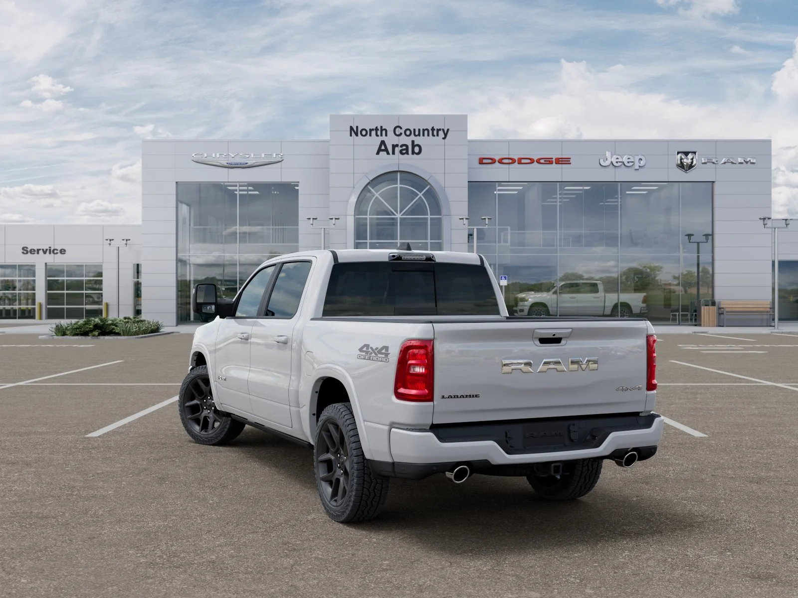 New 2026 Bright White Clear-Coat Exterior Paint RAM Laramie image 29