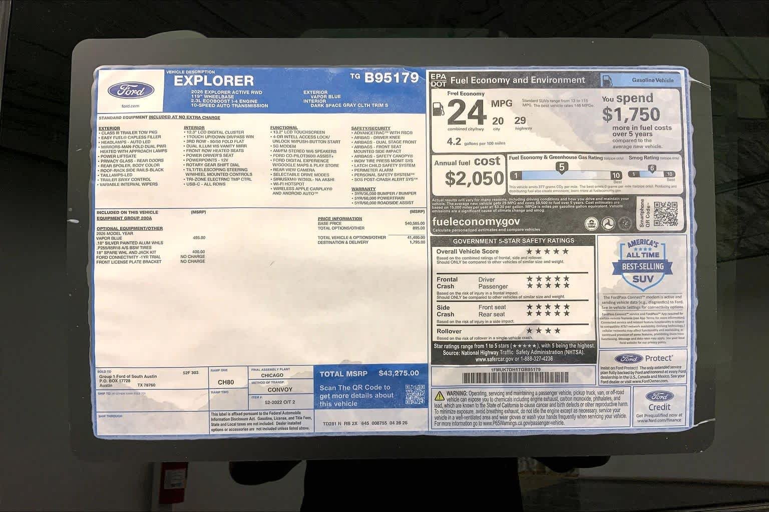 New 2026 Vapor Blue Metallic Ford Active image 21