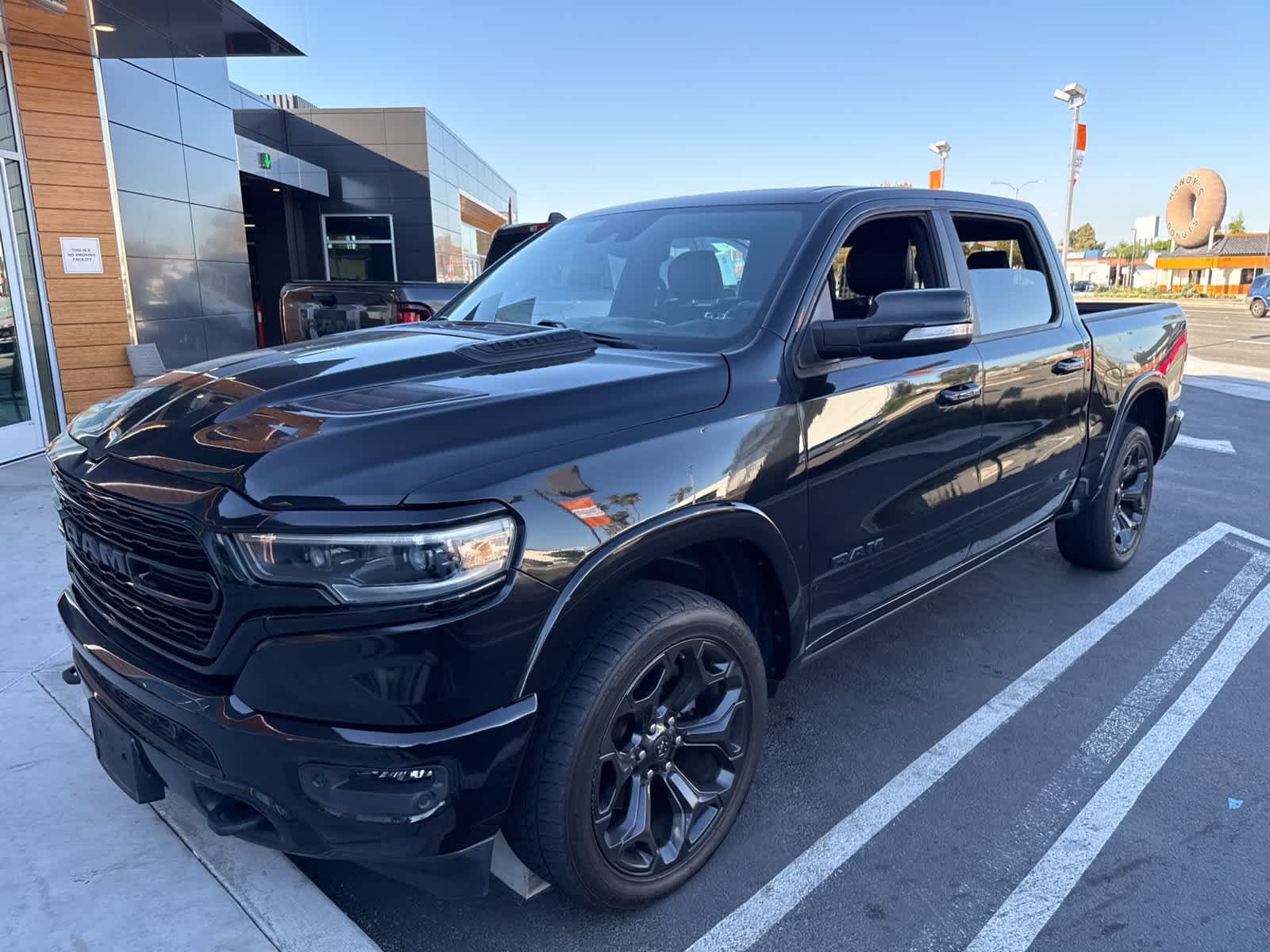 Used 2021 Diamond Black Crystal Pearlcoat Ram Limited image 18