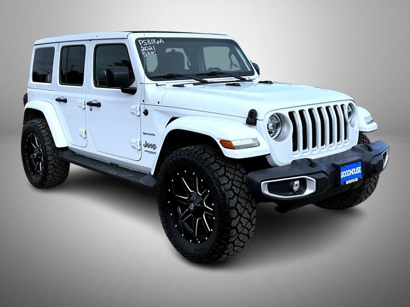 Used 2021 White Jeep Unlimited Sahara 4xe image 3