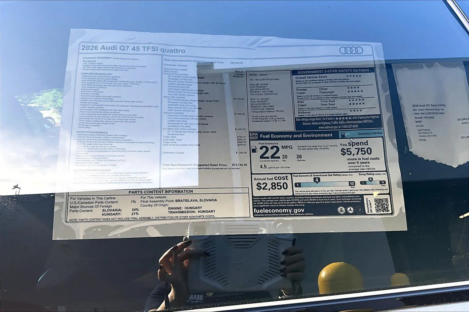 New 2026 Samurai Gray me Audi Premium Plus image 18