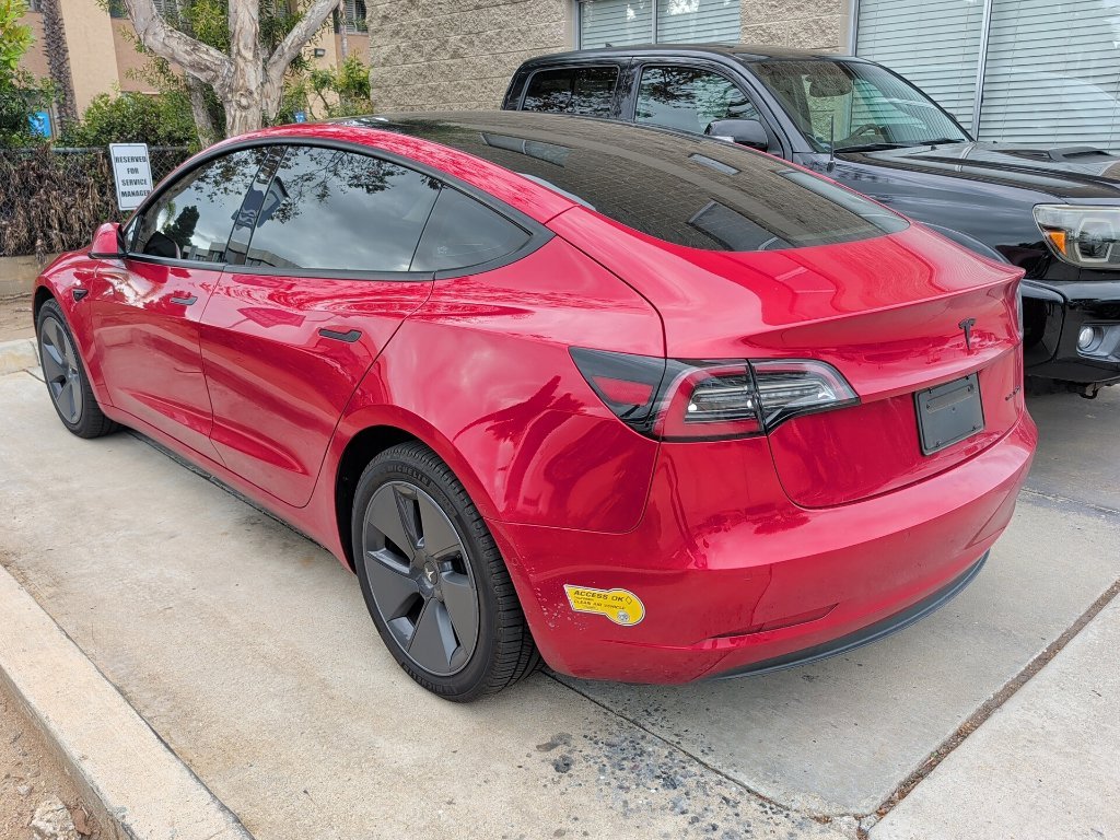 Used 2022 Red Multi-Coat Tesla Long Range image 2