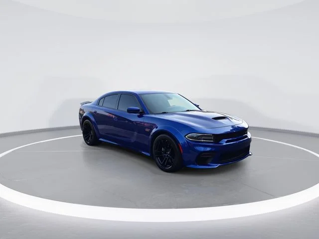 Used 2021 Blue Dodge R/T Scat Pack Widebody image 2