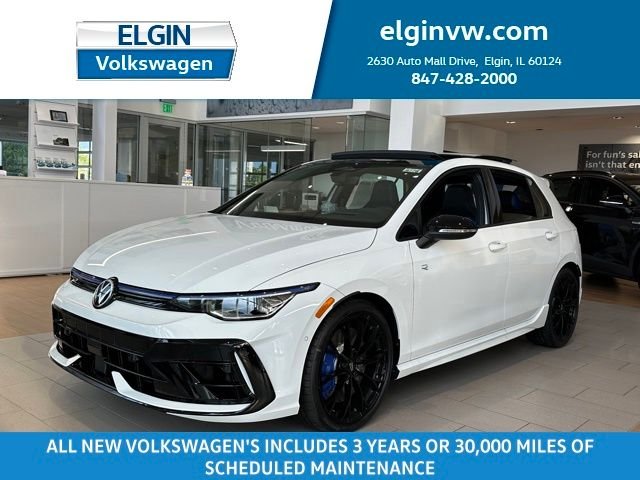 Pure White 2026 Volkswagen Golf R Hatchback All-Wheel Drive