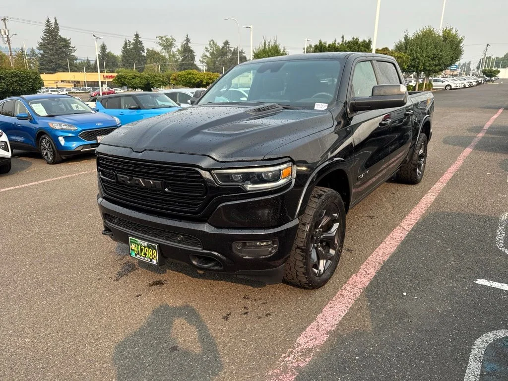 Used 2020 Diamond Black Crystal Pearlcoat Ram Limited image 3