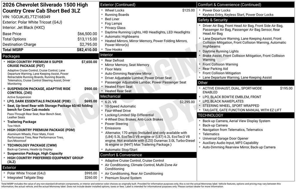 2026 Chevrolet Silverado 1500 High Country - Photo 51