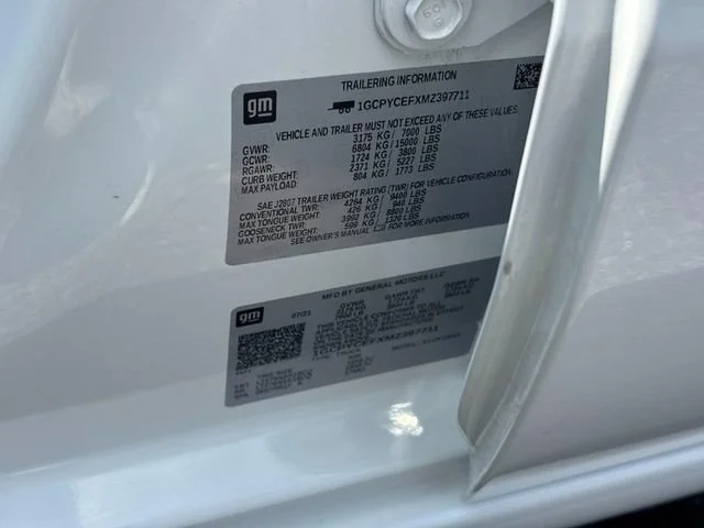 Certified Used 2021 SUMMIT WHITE Chevrolet Custom Trail Boss image 23