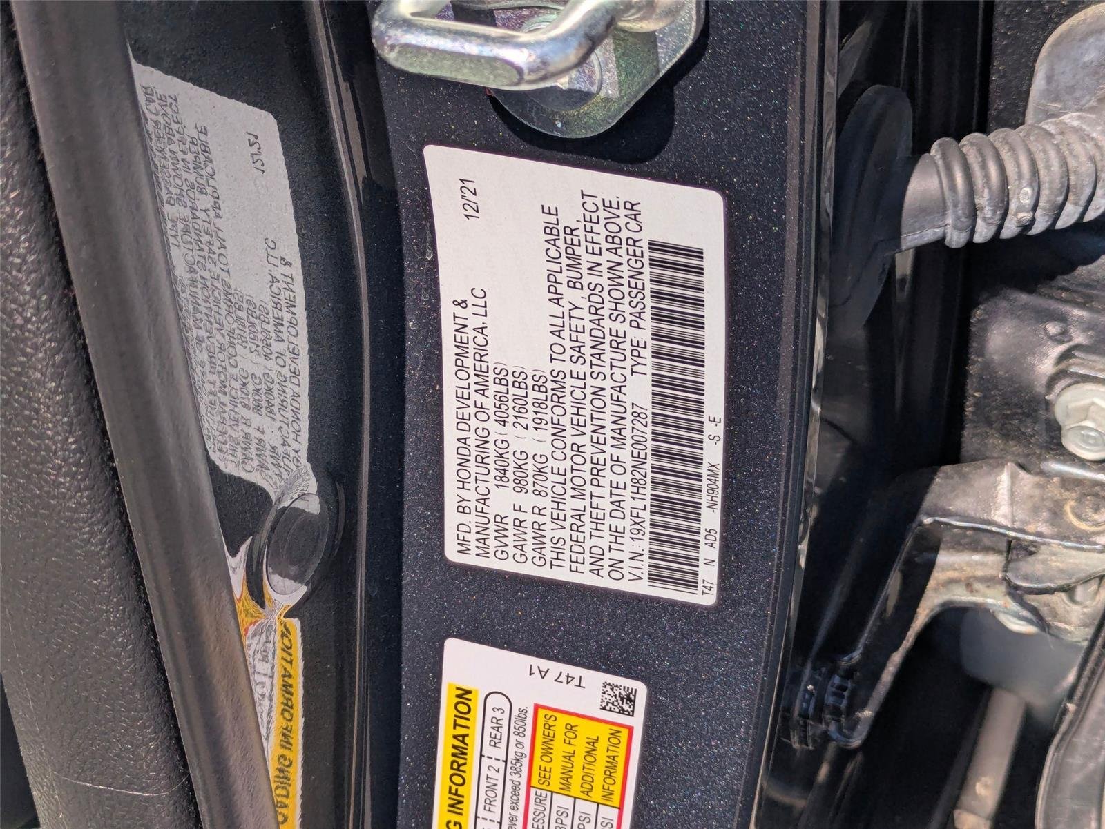 Used 2022 Meteorite Gray Metallic Honda Sport Touring image 38