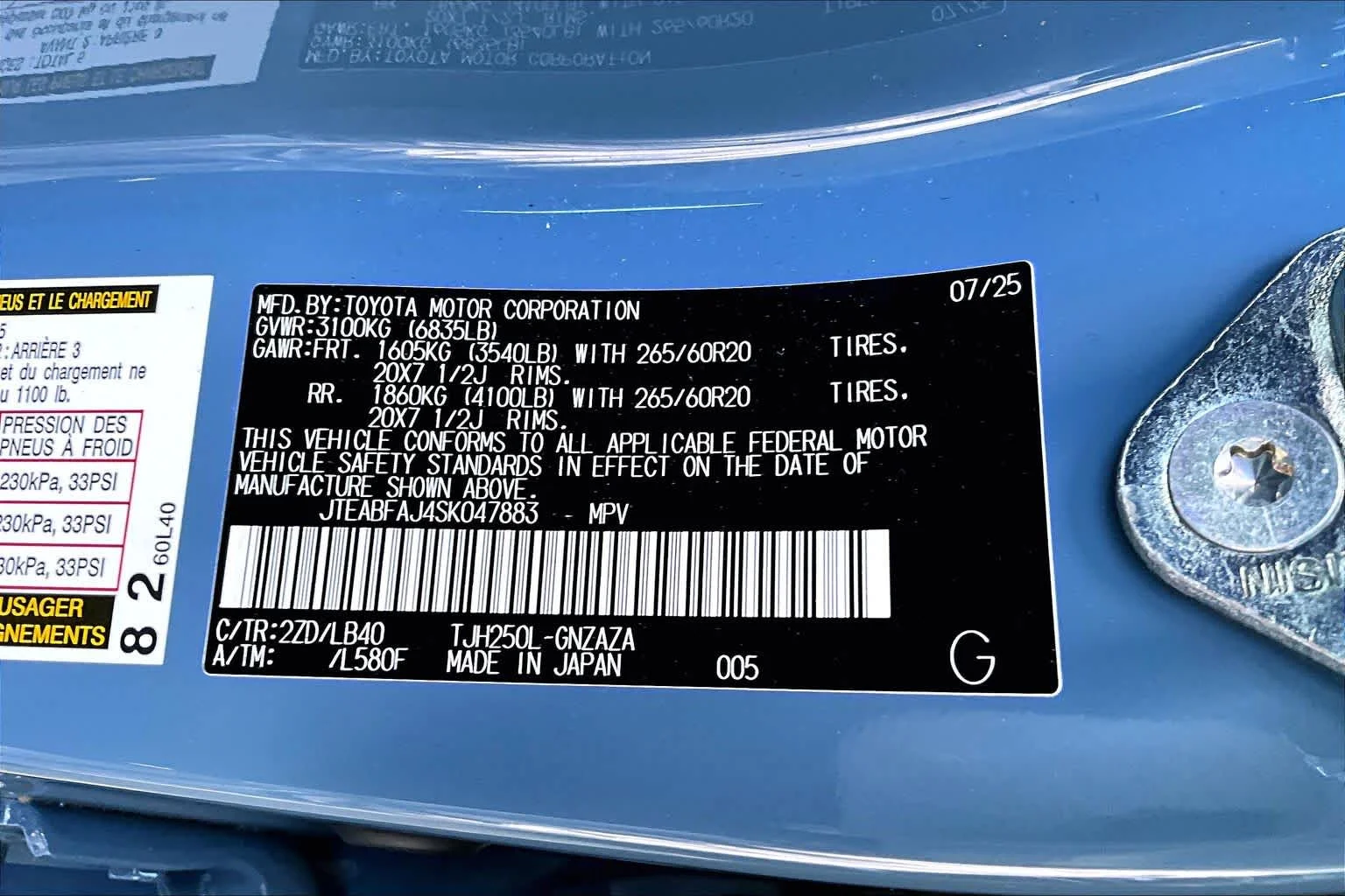 Certified Used 2025 Heritage Blue/Gray Scape Toyota  image 34