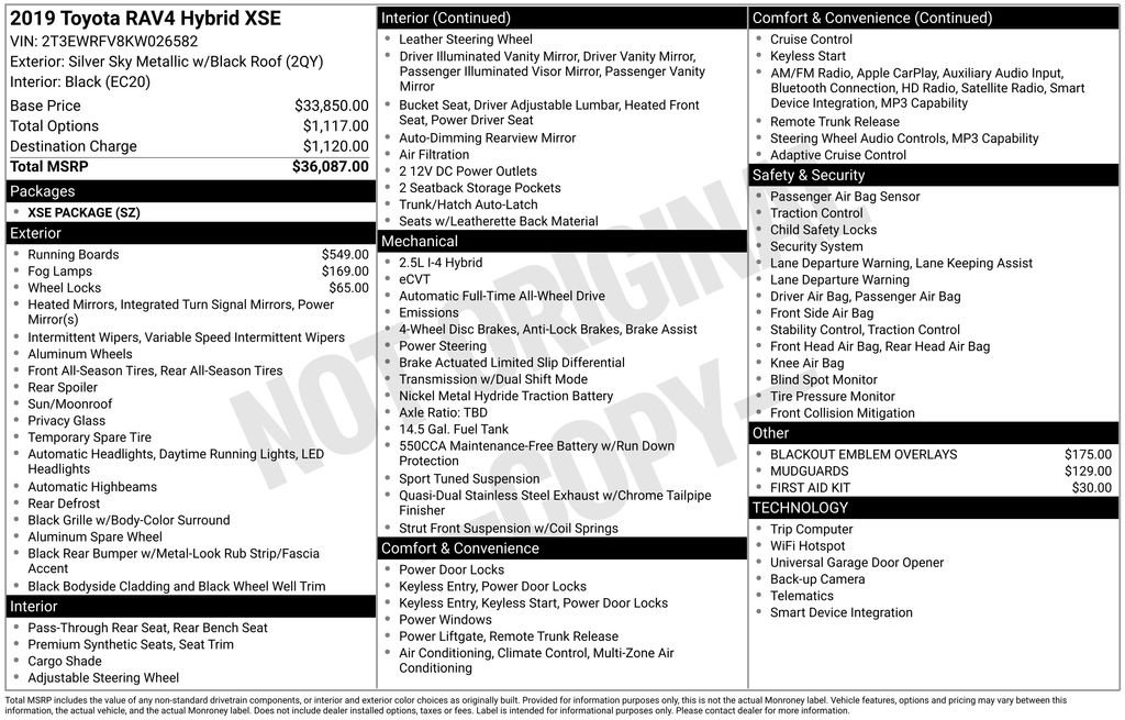 Used 2019 Silver Sky Metallic Toyota XSE image 2
