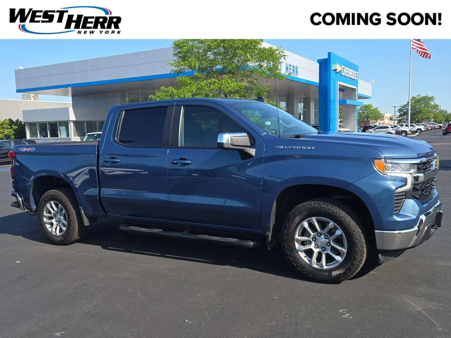 Used 2024 Lakeshore Blue Metallic Chevrolet LT image 1
