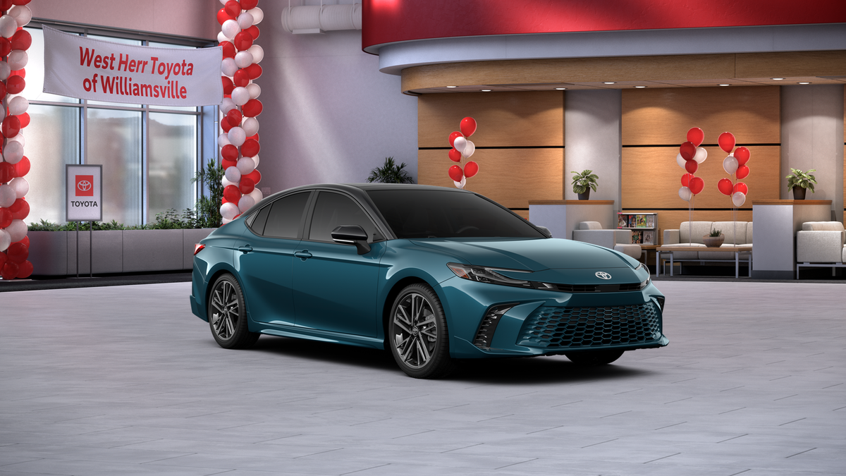 New 2026 Ocean Gem with Midnight Black Metallic roof Toyota XSE image 15