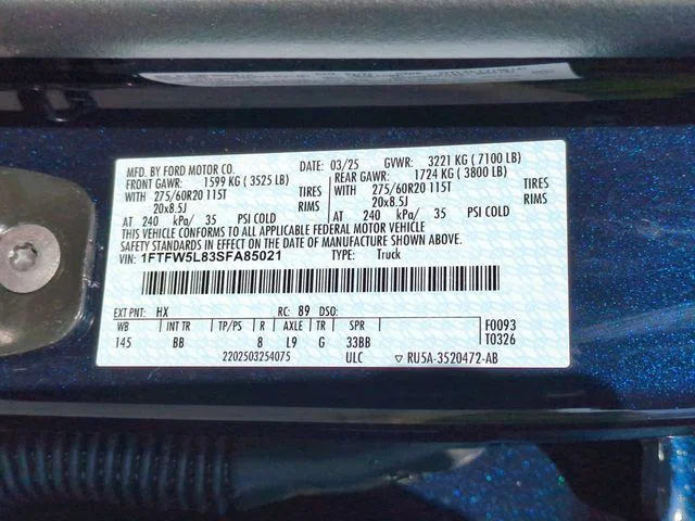 Used 2025 Blue Ford Lariat image 37