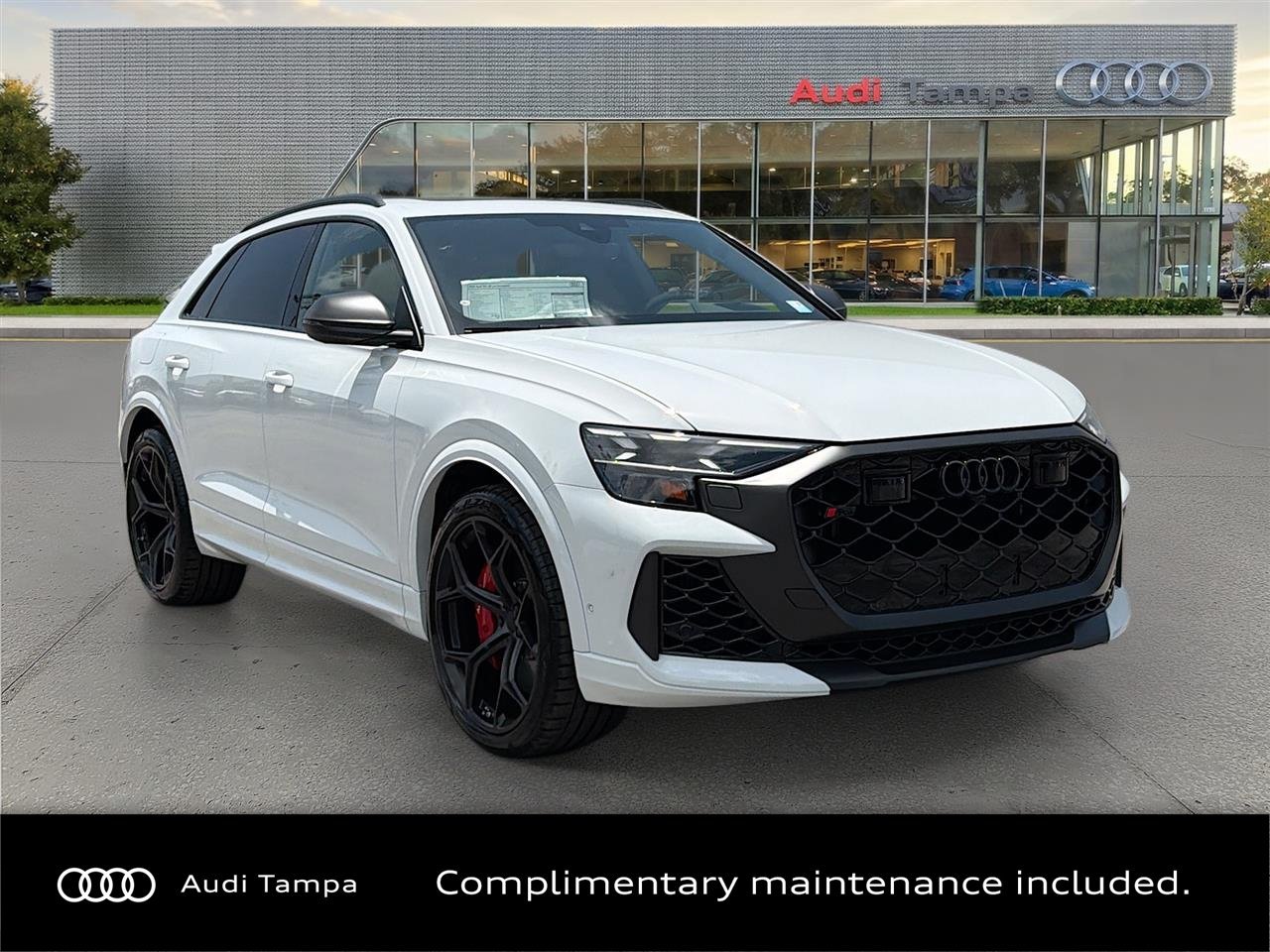 New 2026 Glacier White Metallic Audi performance image 1