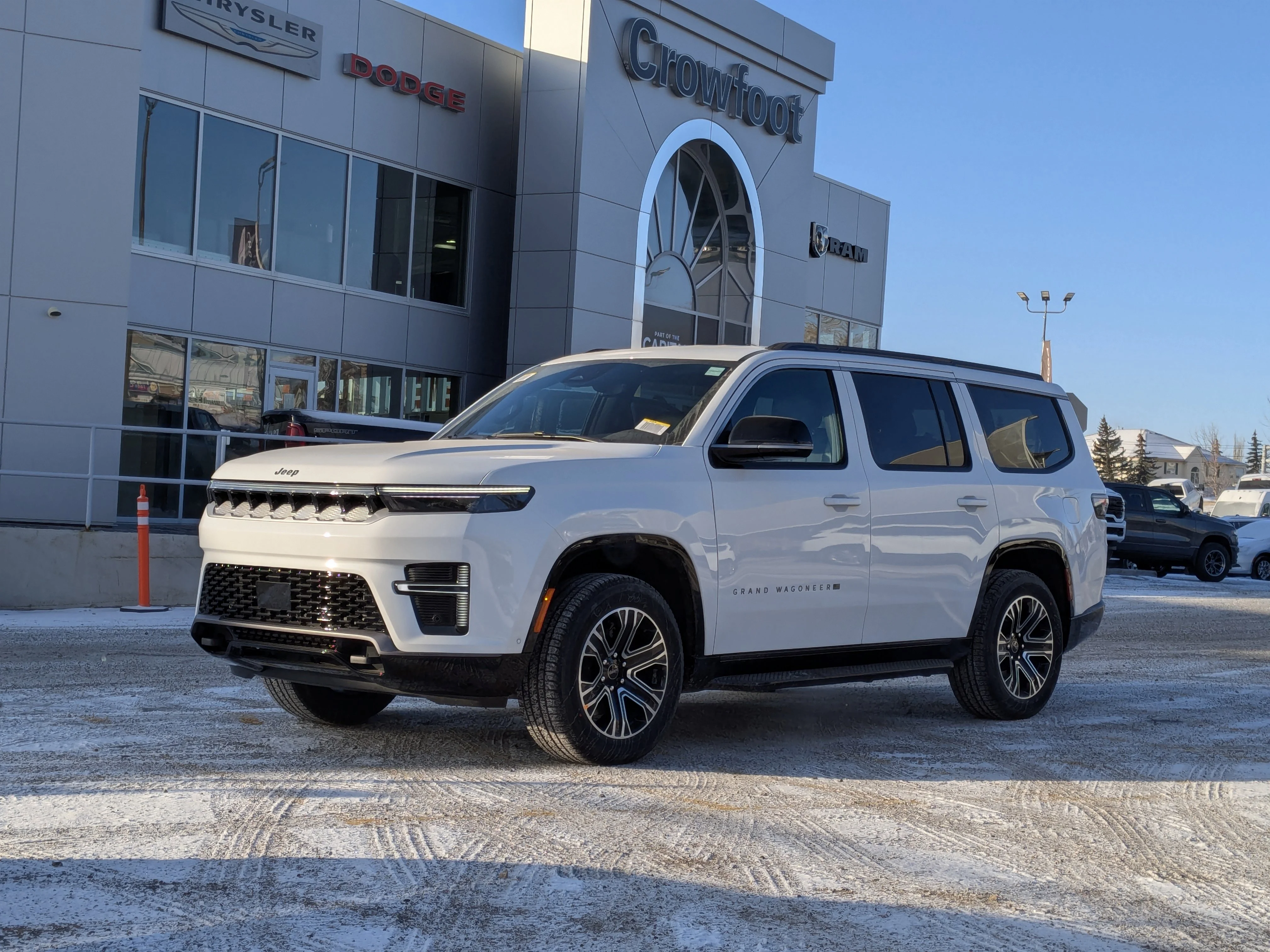 New 2026 White Jeep Grand Wagoneer - Heavy Duty Trailer Tow - 8 Passenger Seating & Tons More! image 1