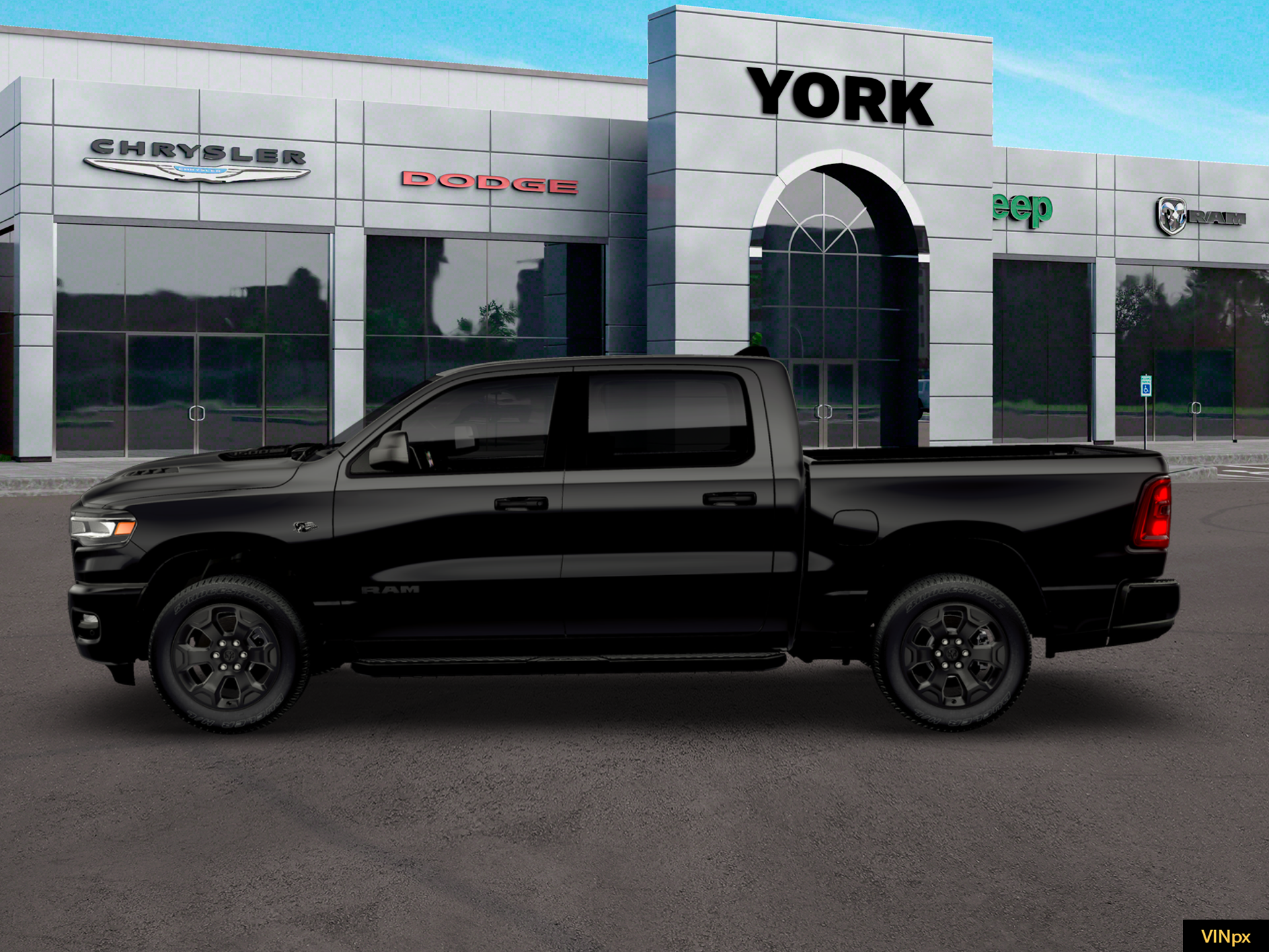 New 2026 Diamond Black Crystal Pearlcoat RAM Express image 3