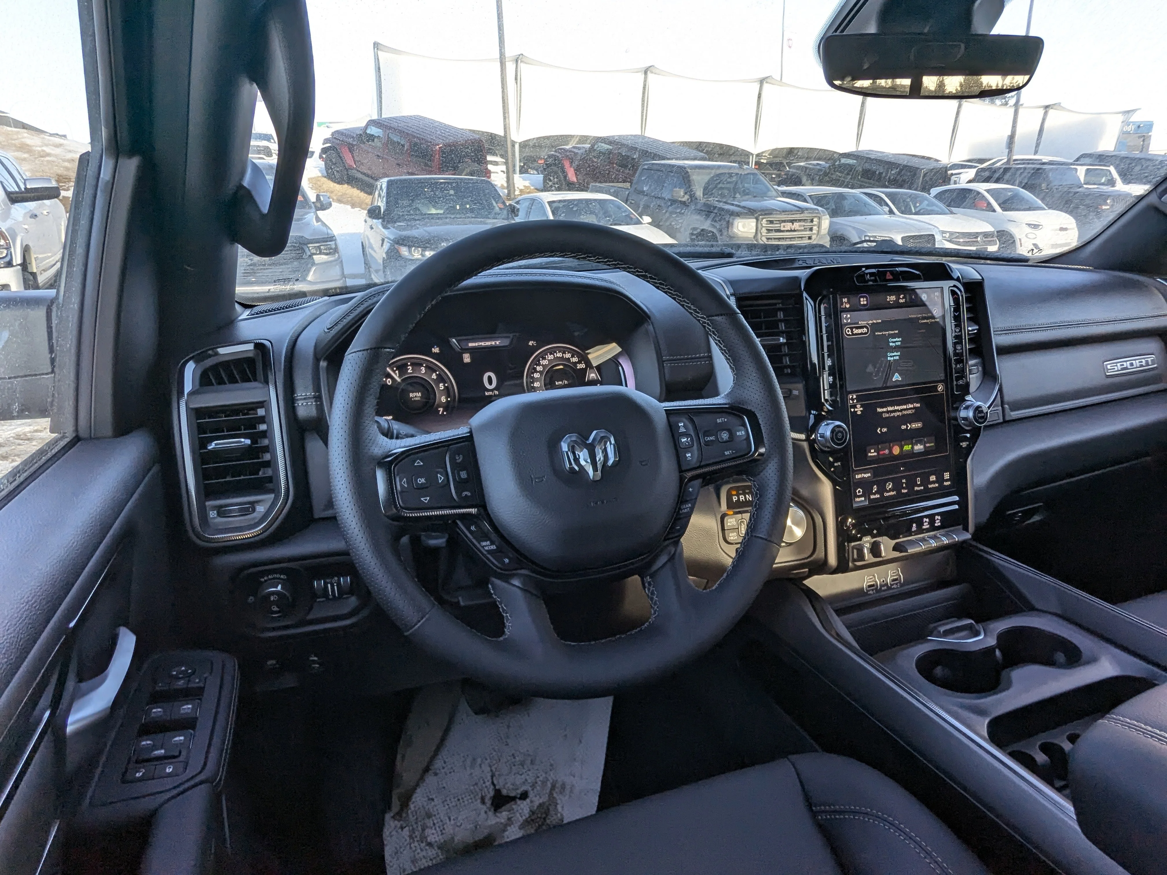 New 2026 White RAM Sport - 64 Box - Panoramic Sunroof - Sport Performance Hood - Hurricane Turbo - 3.92 Axle & More! image 25