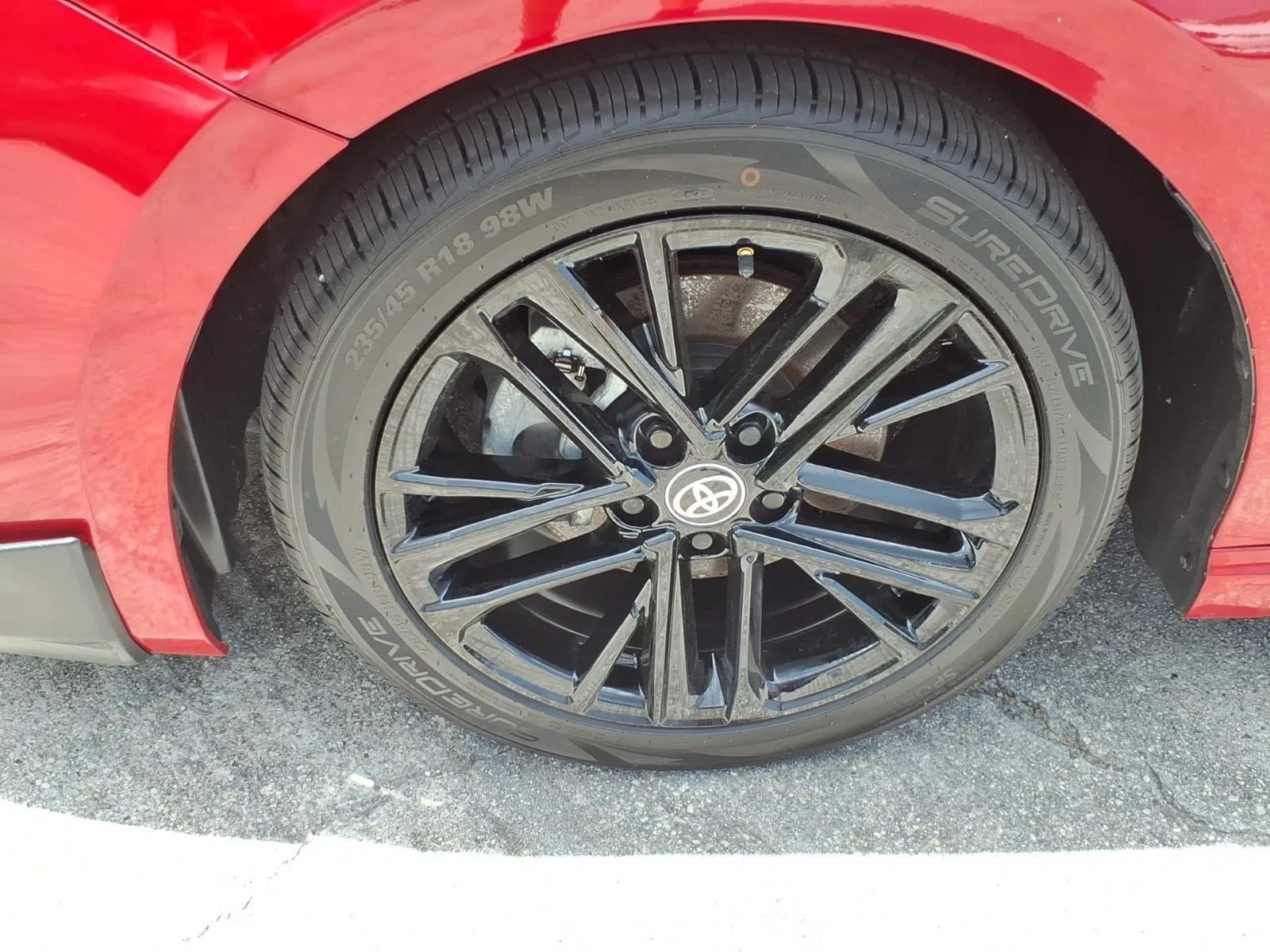 Used 2025 RED Toyota SE image 4