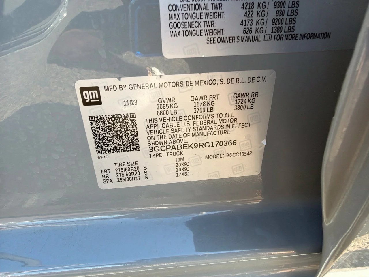Used 2024 Slate Gray Metallic Chevrolet Custom image 8