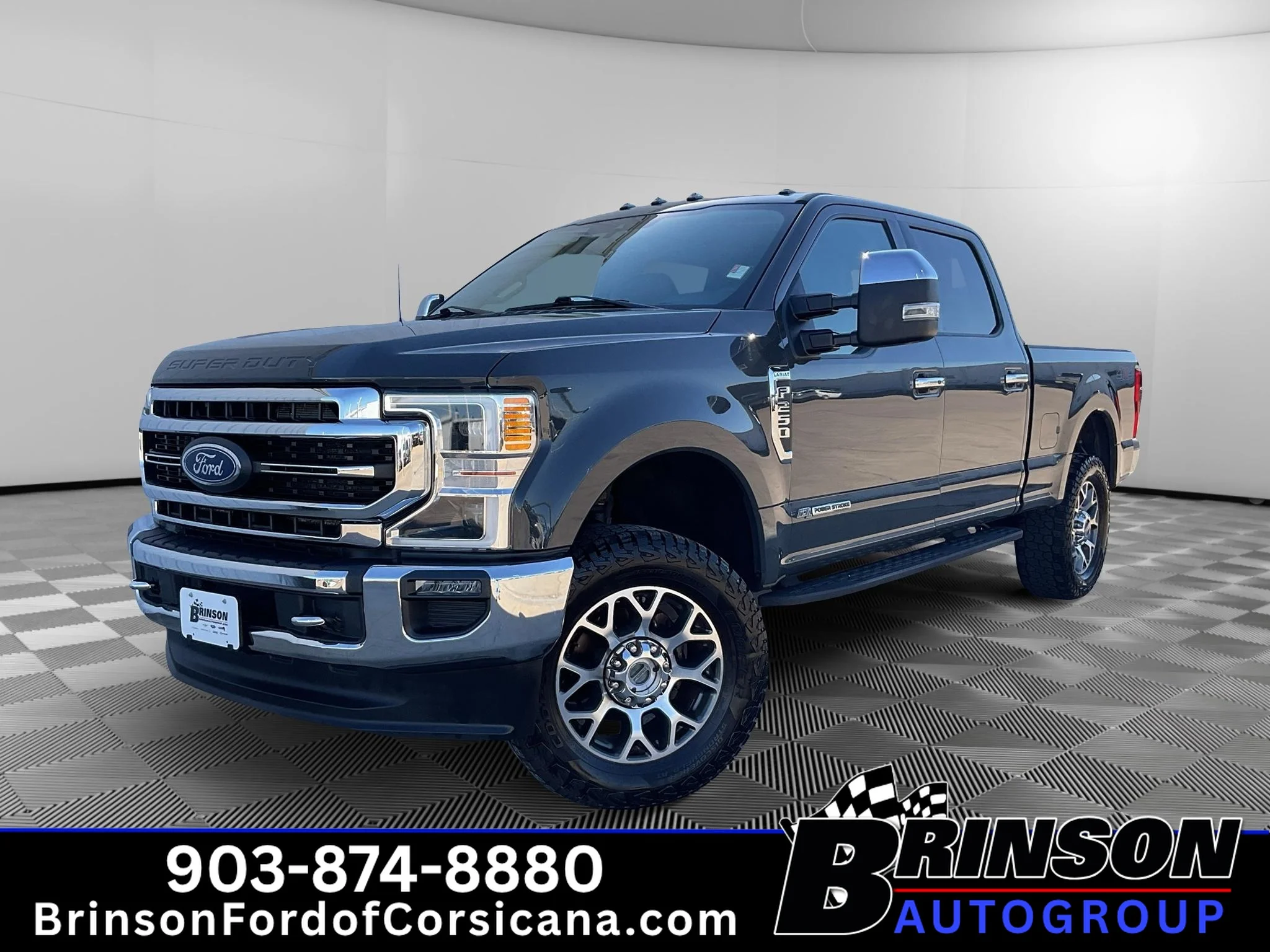 Used 2021 Lithium Gray Metallic Ford LARIAT image 1