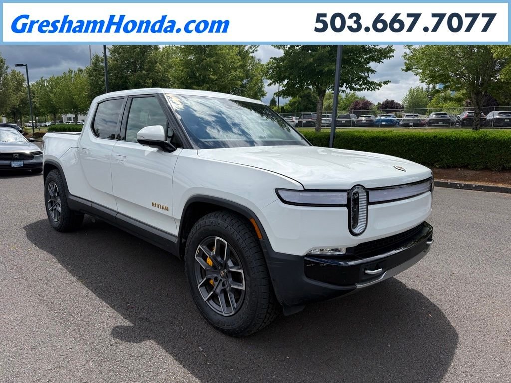 Used 2022 Glacier White Rivian Adventure image 1