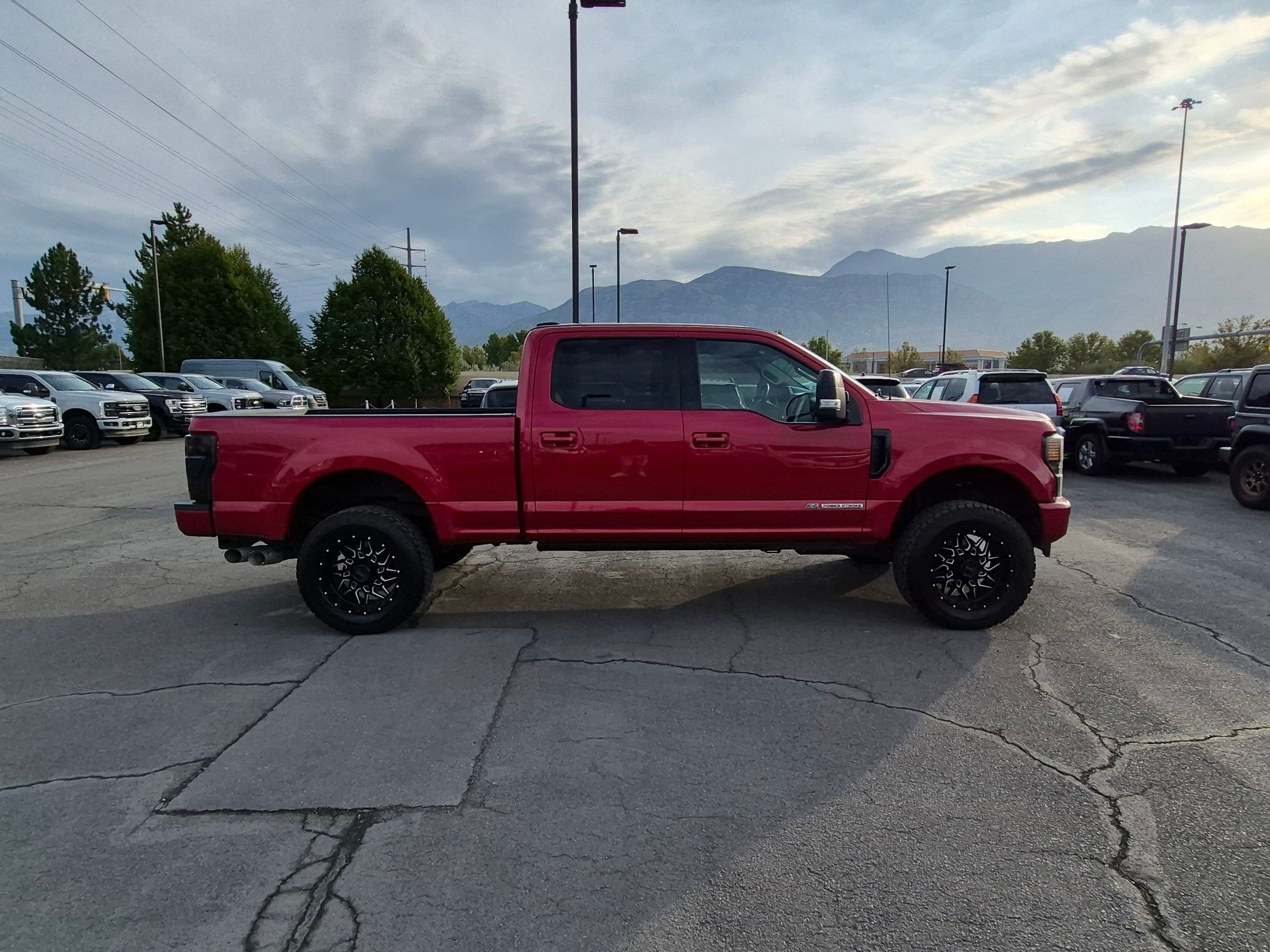 Certified Used 2020 Rapid Red Metallic Tinted Clearcoat Ford LARIAT image 2