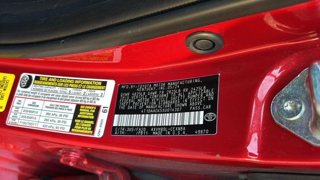 Used 2025 Red Toyota LE image 33