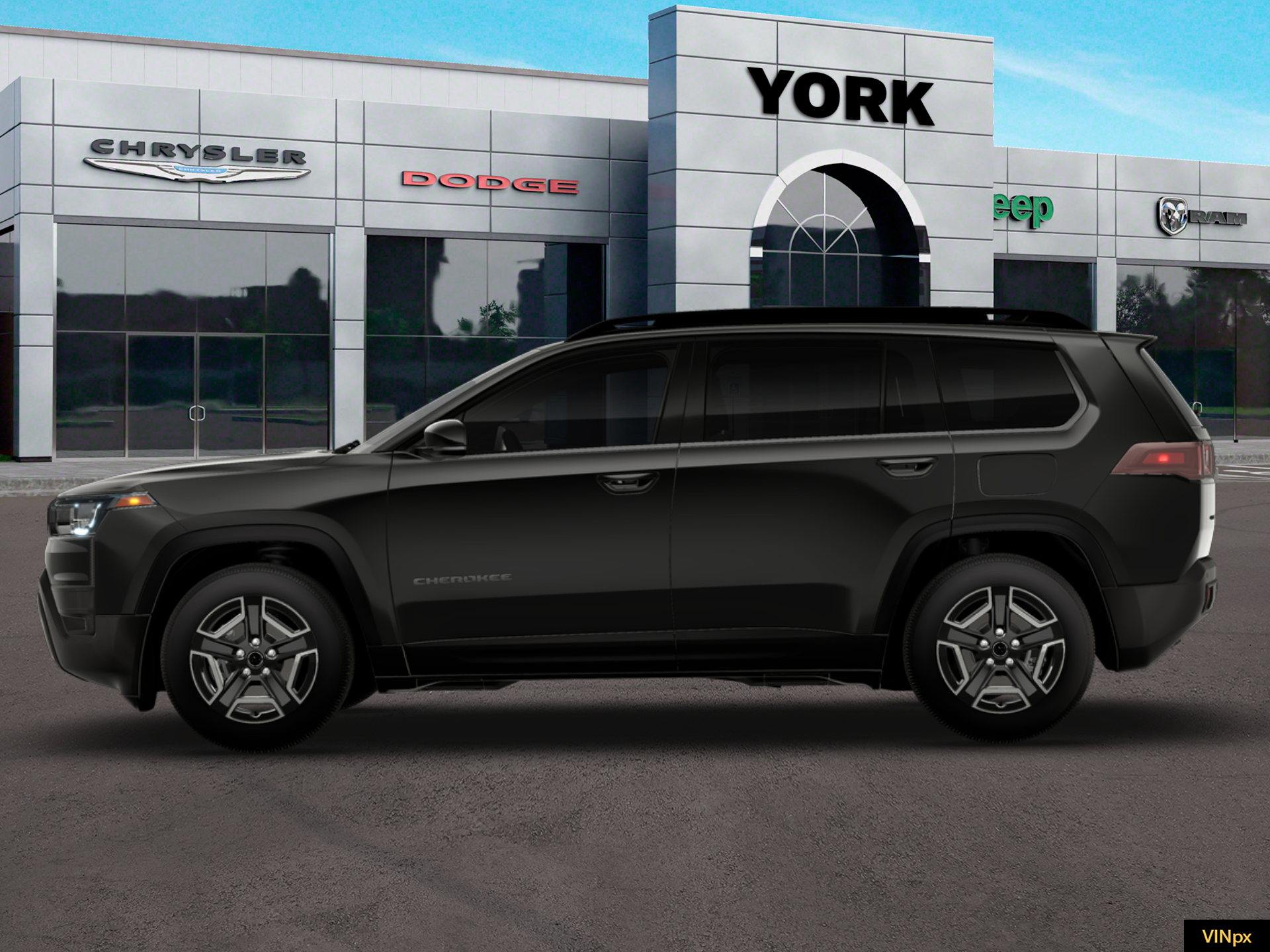 New 2026 Diamond Black Crystal Pearlcoat Jeep Laredo image 3