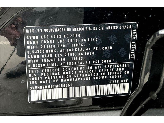 New 2026 Deep Black Pearl Volkswagen 2.0T SE R-Line Black image 18